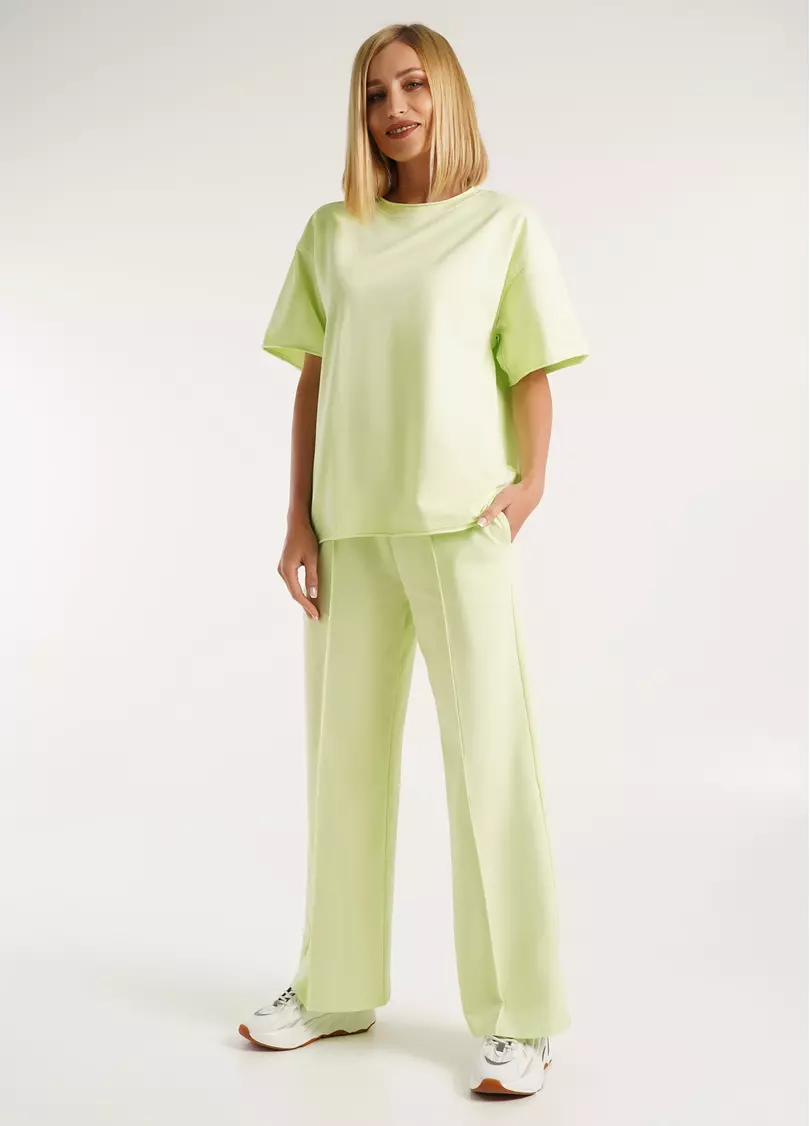 Спортивные штаны широкие STREET STYLE 4306/180 pistachio (зеленый)