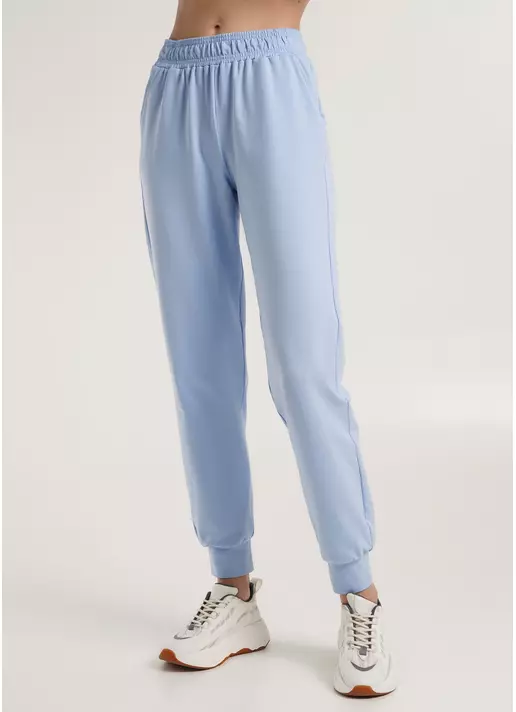 Штани з двохнитки на манжетах STREET STYLE 4322/180 blue (блакитний)