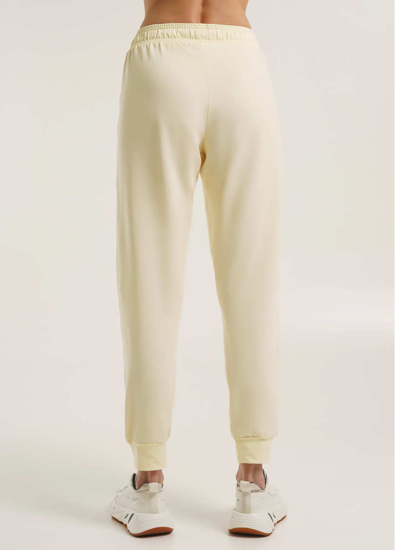 Штани з двохнитки на манжетах STREET STYLE 4322/180 milk (жовтий)