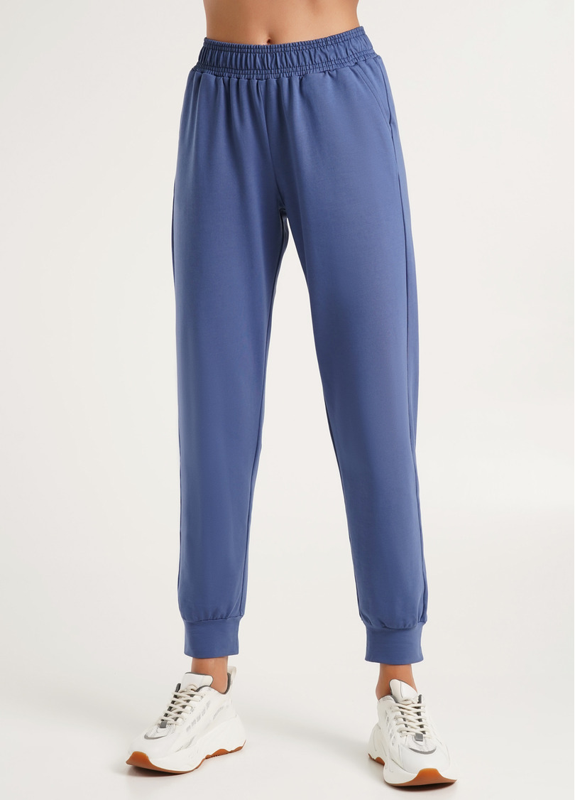 Штани з двохнитки на манжетах STREET STYLE 4322/180 navy (синій)