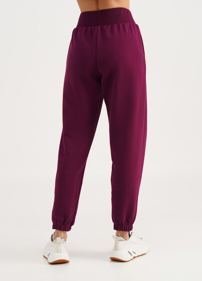 Спортивные штаны из трехнитки с широким поясом STREET STYLE 4325/160 magenta purple (фиолетовый)