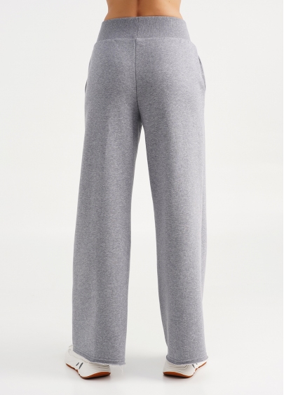 Широкие штаны с необработанным краем STREET STYLE 4326/160 grey melange (серый)