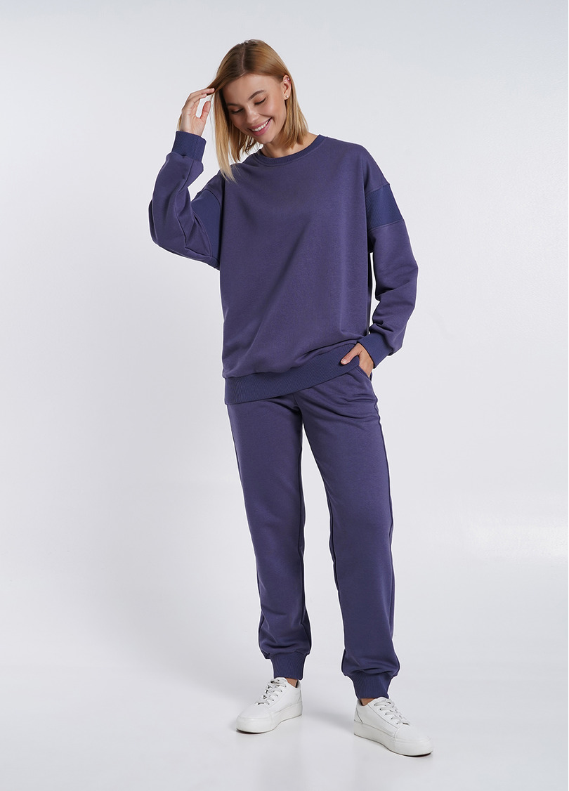 Спортивные штаны с трехнитки STREET STYLE 4330/160 jeans (фиолетовый)