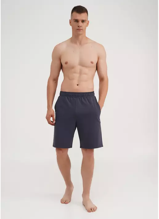 Чоловічі шорти з двонитки STREET STYLE 9001/180 graphite (сірий)