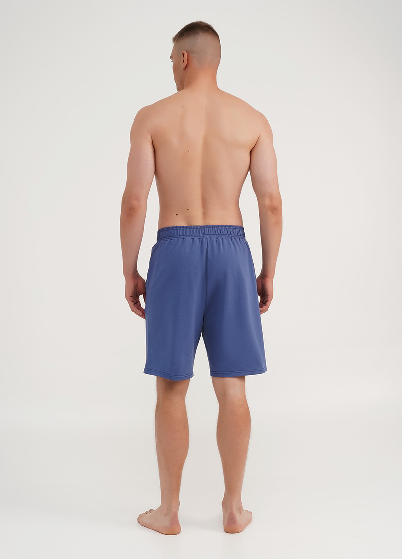 Чоловічі шорти з двонитки STREET STYLE 9001/180 navy (синій)