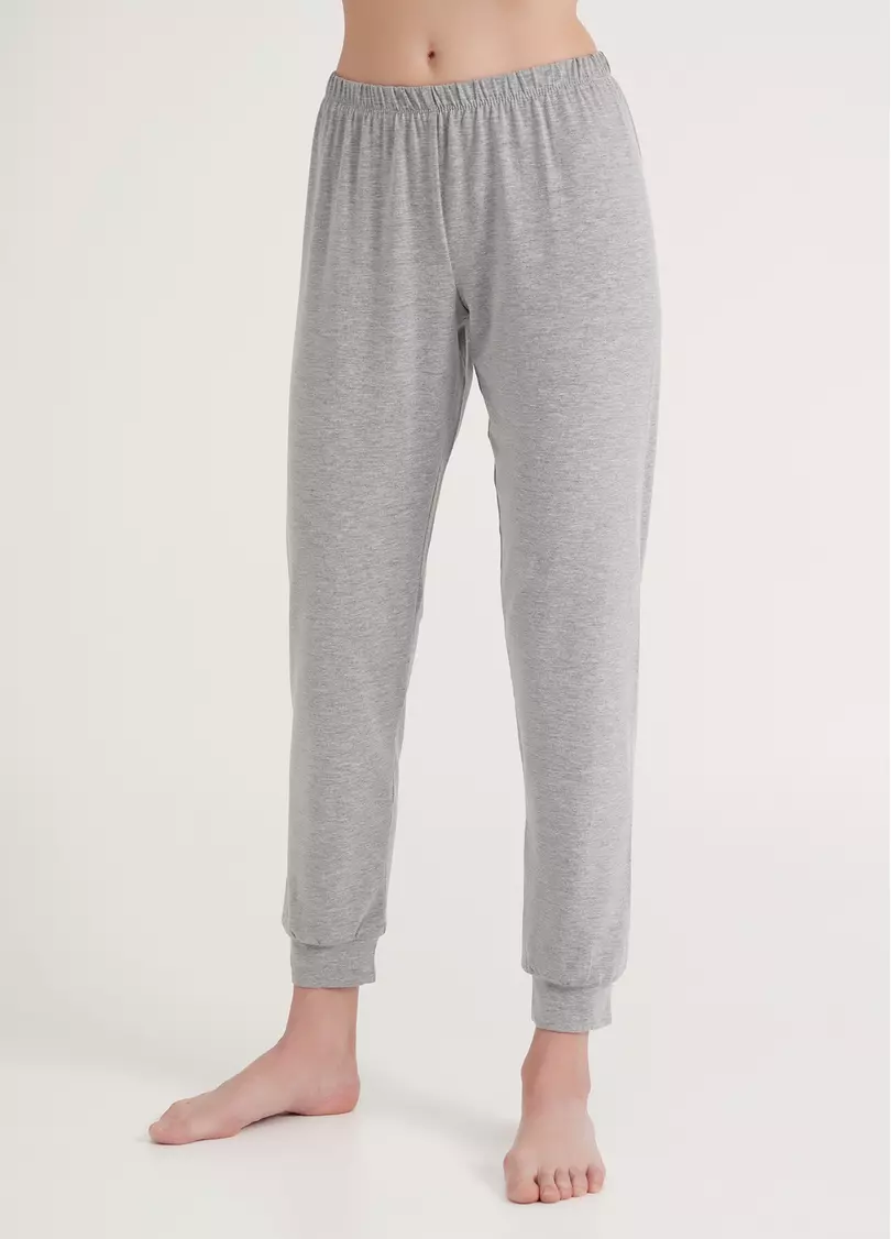 Хлопковые брюки на манжетах STRONG 4316/010 grey melange (серый)