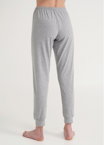 Бавовняні штани на манжетах STRONG 4316/010 grey melange (сірий)