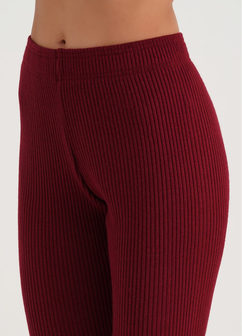 Штани на манжетах рубчик WARMLY TOUCH 4308/150 bordo (бордовий)