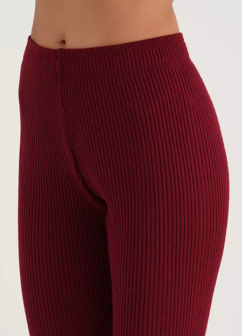 Штаны на манжетах рубчик WARMLY TOUCH 4308/150 bordo (бордовый)
