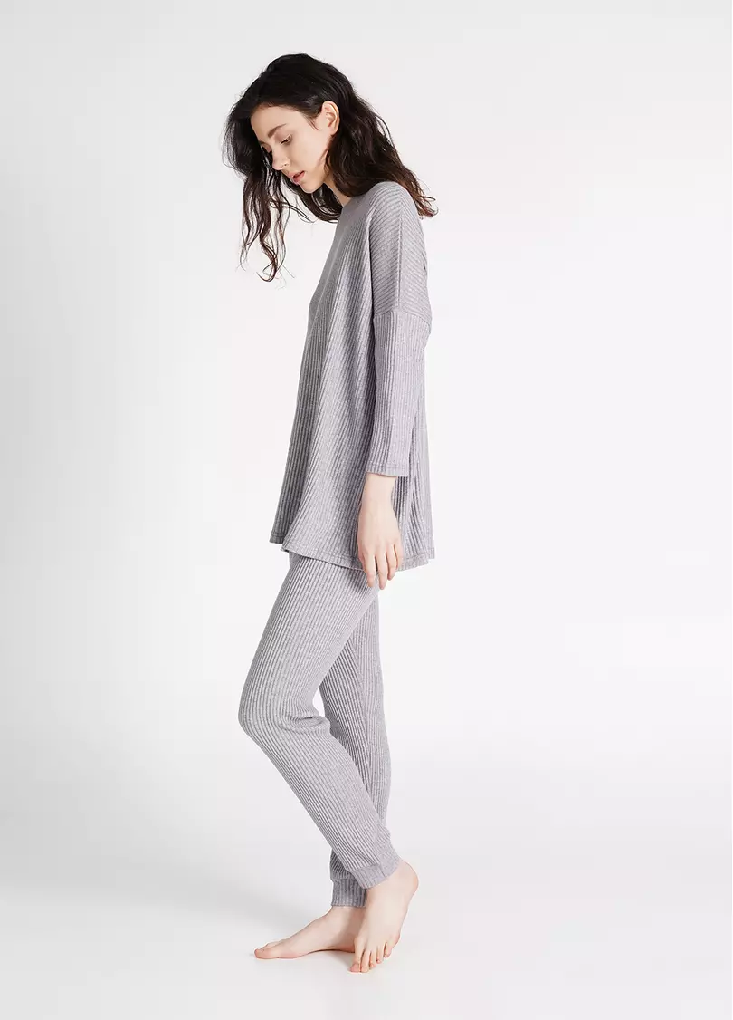 Штани на манжетах рубчик WARMLY TOUCH 4308/150 grey (сірий)