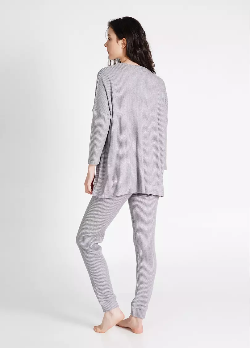 Штани на манжетах рубчик WARMLY TOUCH 4308/150 grey (сірий)