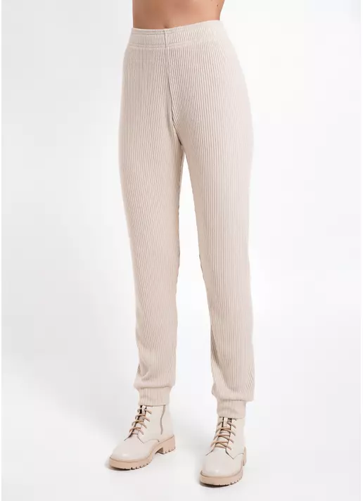 Штаны на манжетах рубчик WARMLY TOUCH 4308/150 light beige (бежевый)