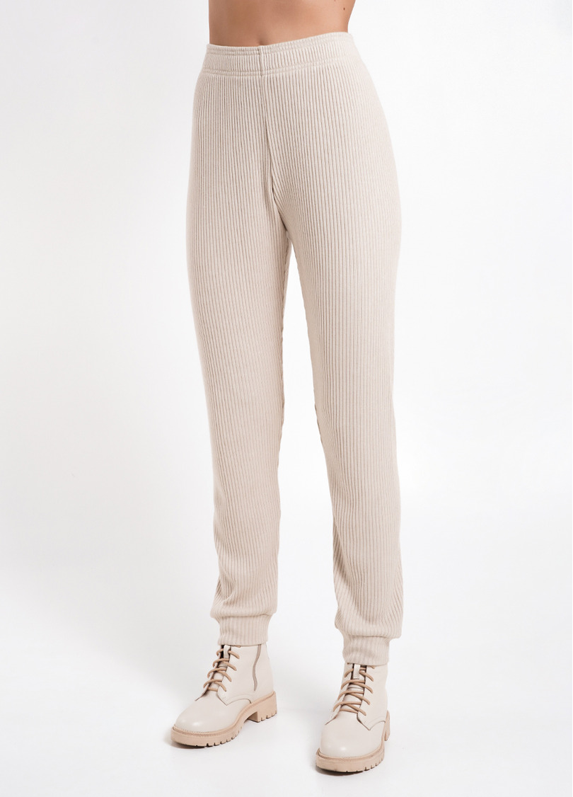 Штаны на манжетах рубчик WARMLY TOUCH 4308/150 light beige (бежевый)
