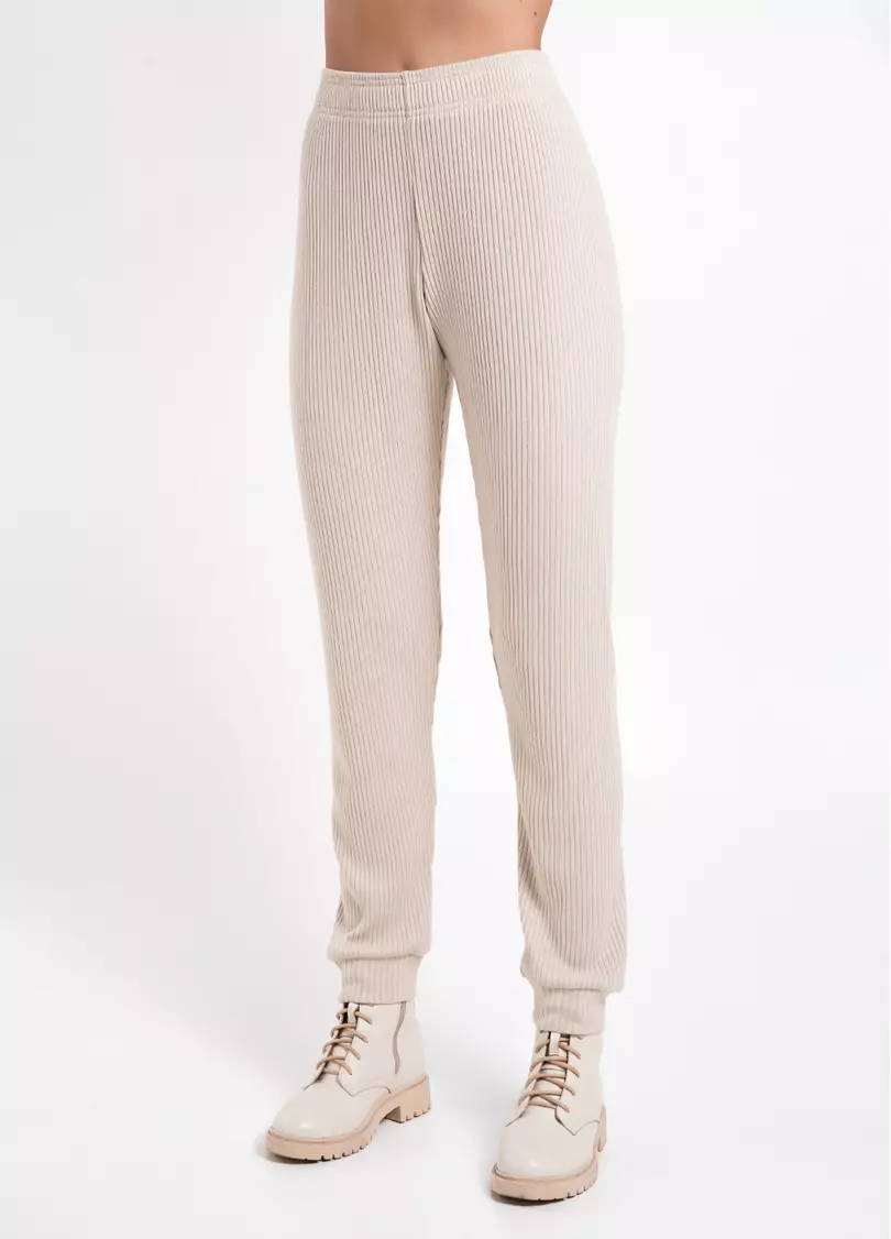 Штаны на манжетах рубчик WARMLY TOUCH 4308/150 light beige (бежевый)