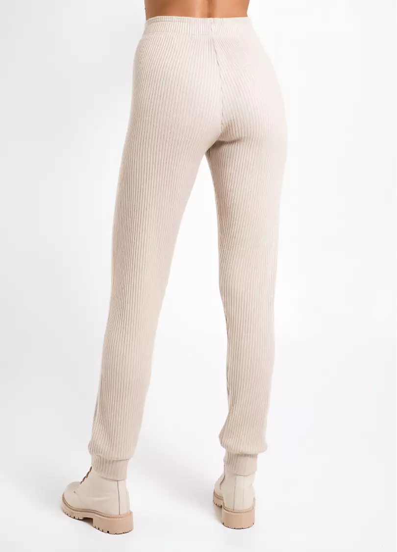 Штаны на манжетах рубчик WARMLY TOUCH 4308/150 light beige (бежевый)