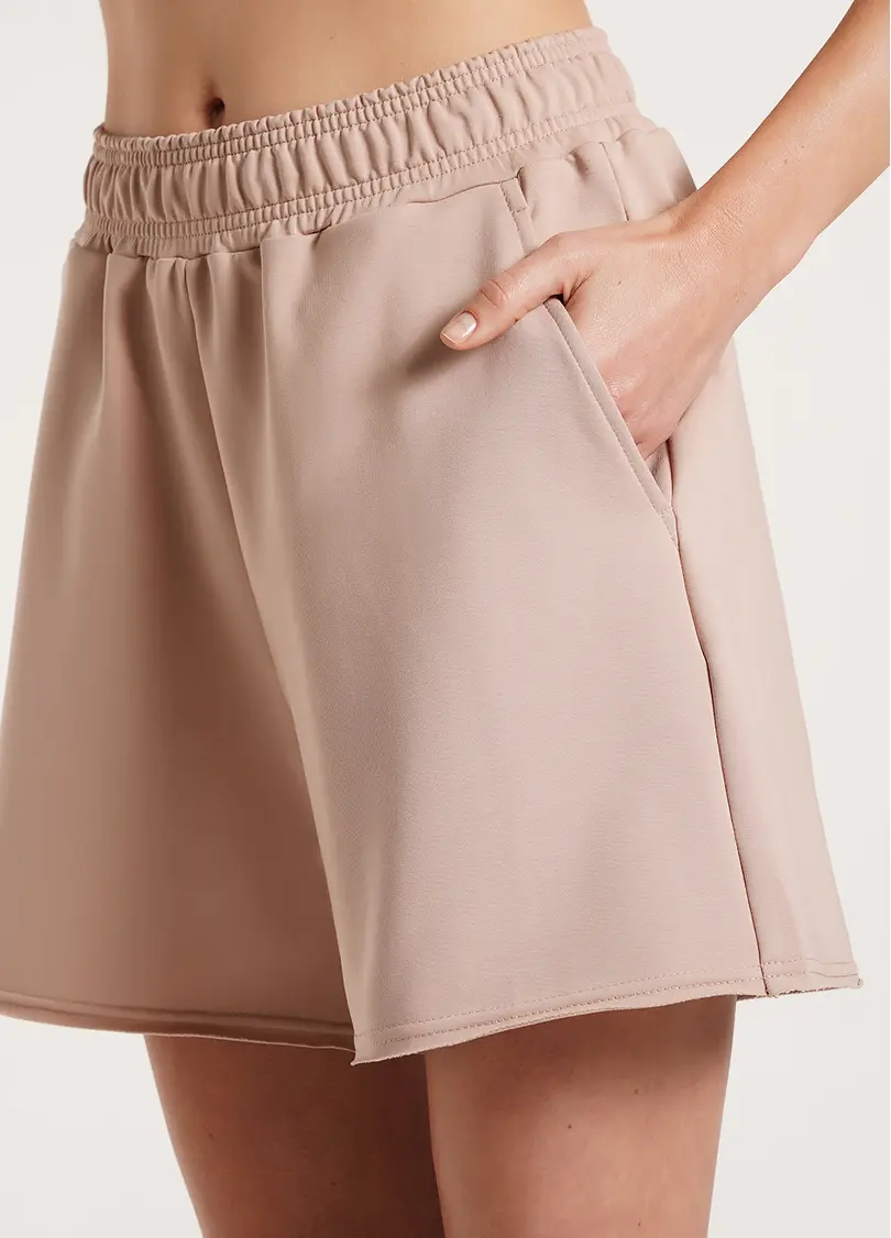 Шорты хлопковые с необработанным краем STREET STYLE 4204/180 dark beige (бежевый)