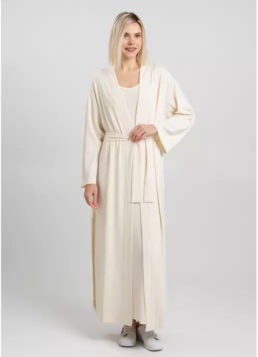 Довгий кардиган ESSENTIAL MILK 7402/320 light cream (молочний)