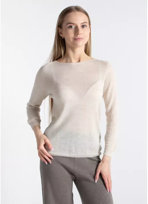 Тонкий джемпер из шерсти мериноса FREYJA 4419/230 grey (серый)