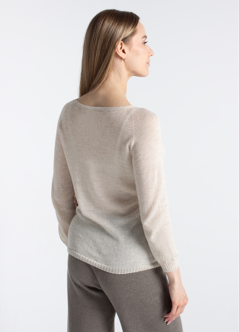 Тонкий джемпер из шерсти мериноса FREYJA 4419/230 grey (серый)