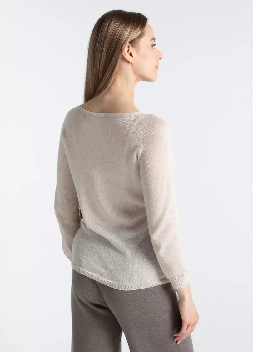 Тонкий джемпер из шерсти мериноса FREYJA 4419/230 grey (серый)