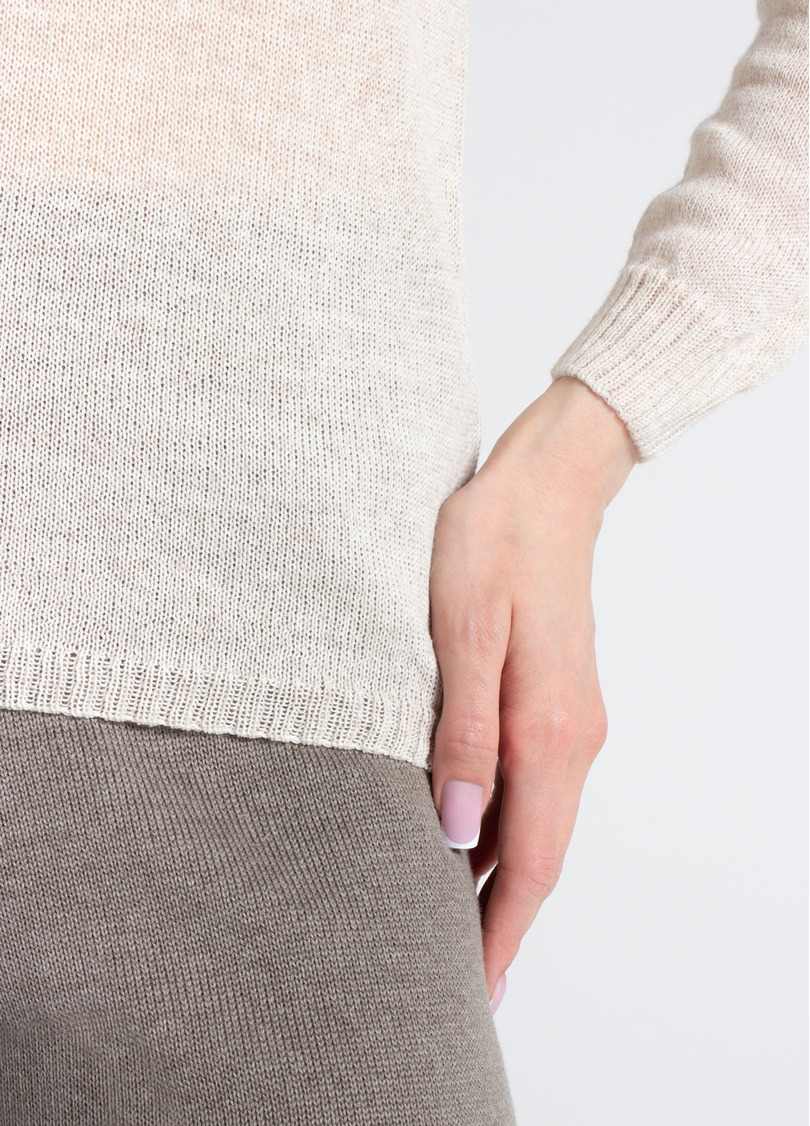 Тонкий джемпер из шерсти мериноса FREYJA 4419/230 grey (серый)