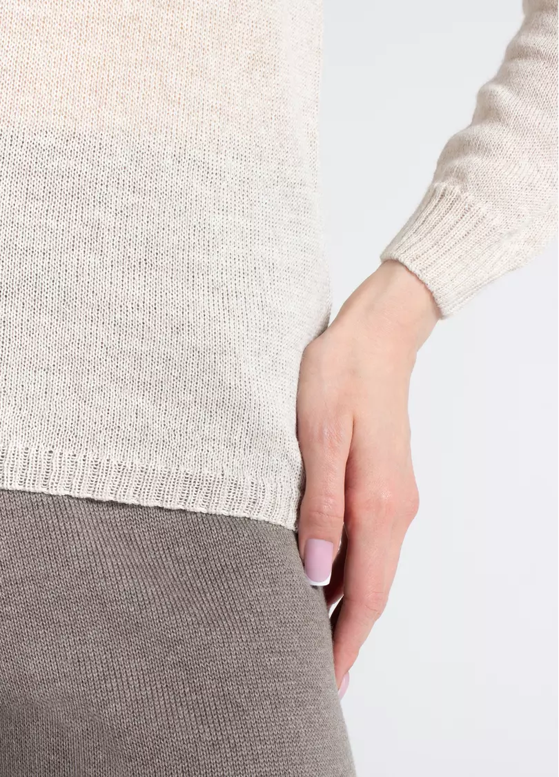 Тонкий джемпер из шерсти мериноса FREYJA 4419/230 grey (серый)