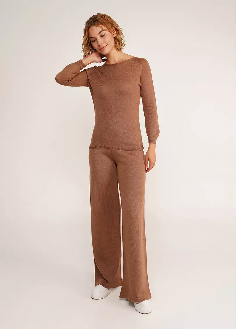 Хлопковый джемпер FREYJA CTN 4419/230 dark brown (коричневый)