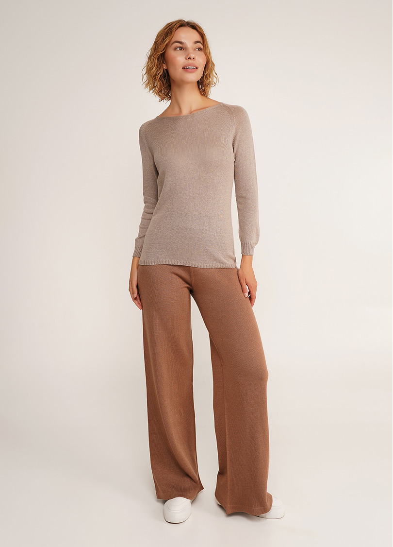 Бавовняний джемпер FREYJA CTN 4419/230 light brown (коричневий)