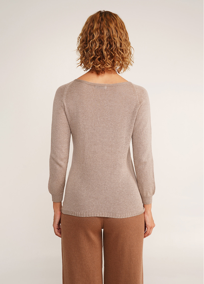 Бавовняний джемпер FREYJA CTN 4419/230 light brown (коричневий)