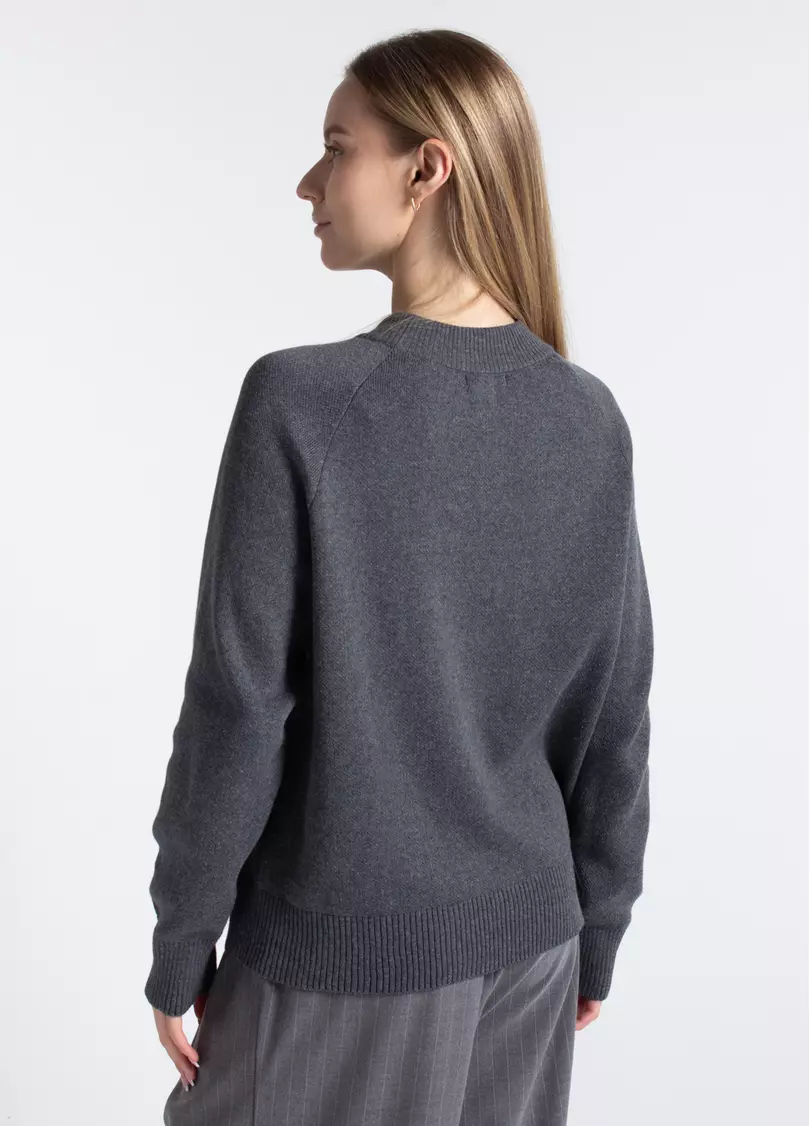 Свитер из хлопка FREYJA CTN 4425/230 asphalt melange (серый)
