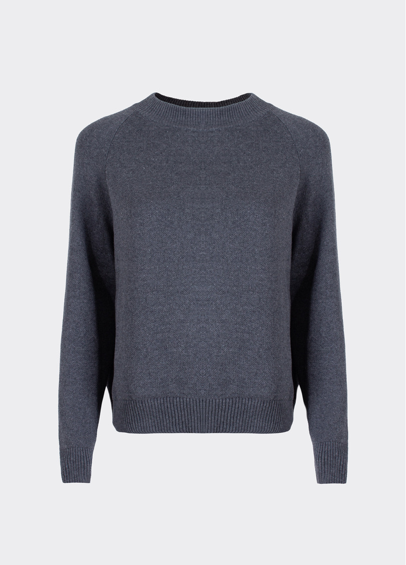 Cветр з бавовни FREYJA CTN 4425/230 asphalt melange (сірий)