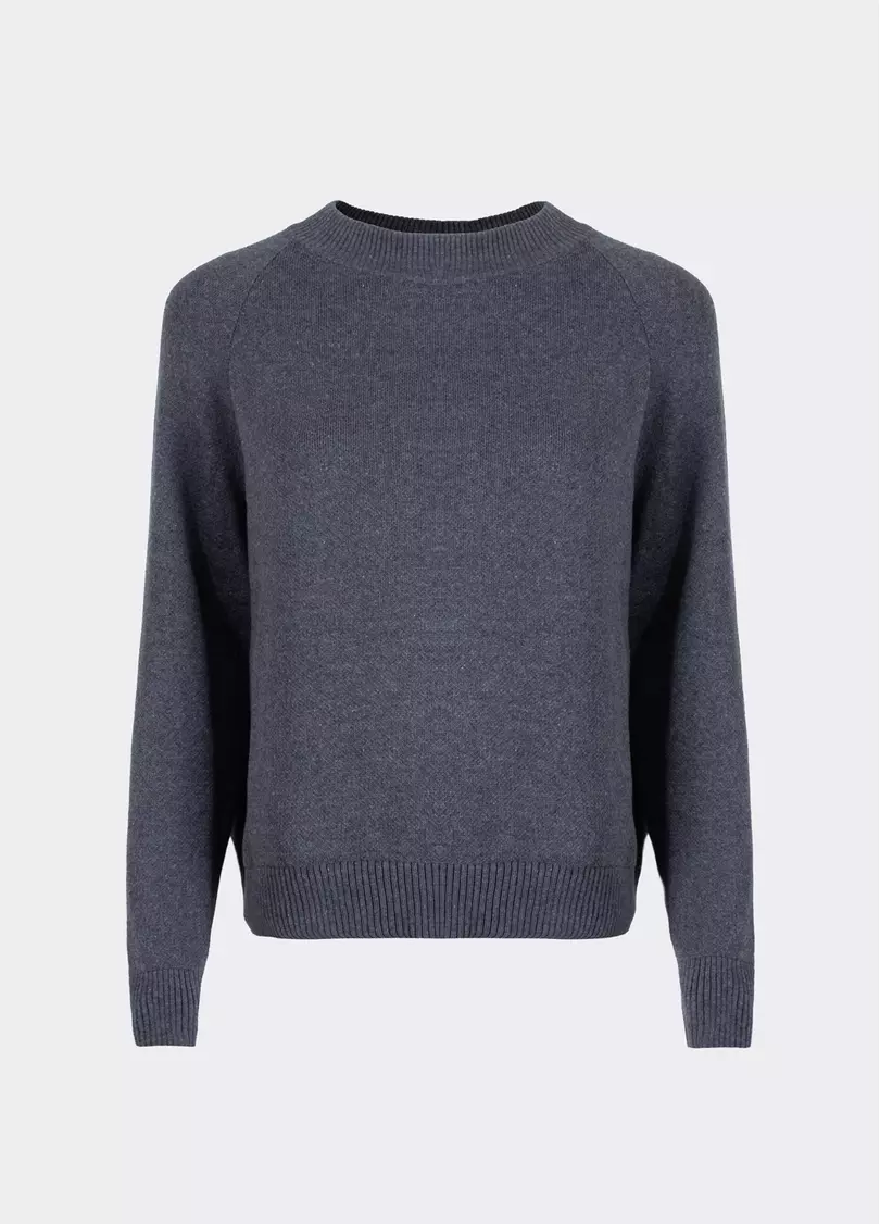 Свитер из хлопка FREYJA CTN 4425/230 asphalt melange (серый)