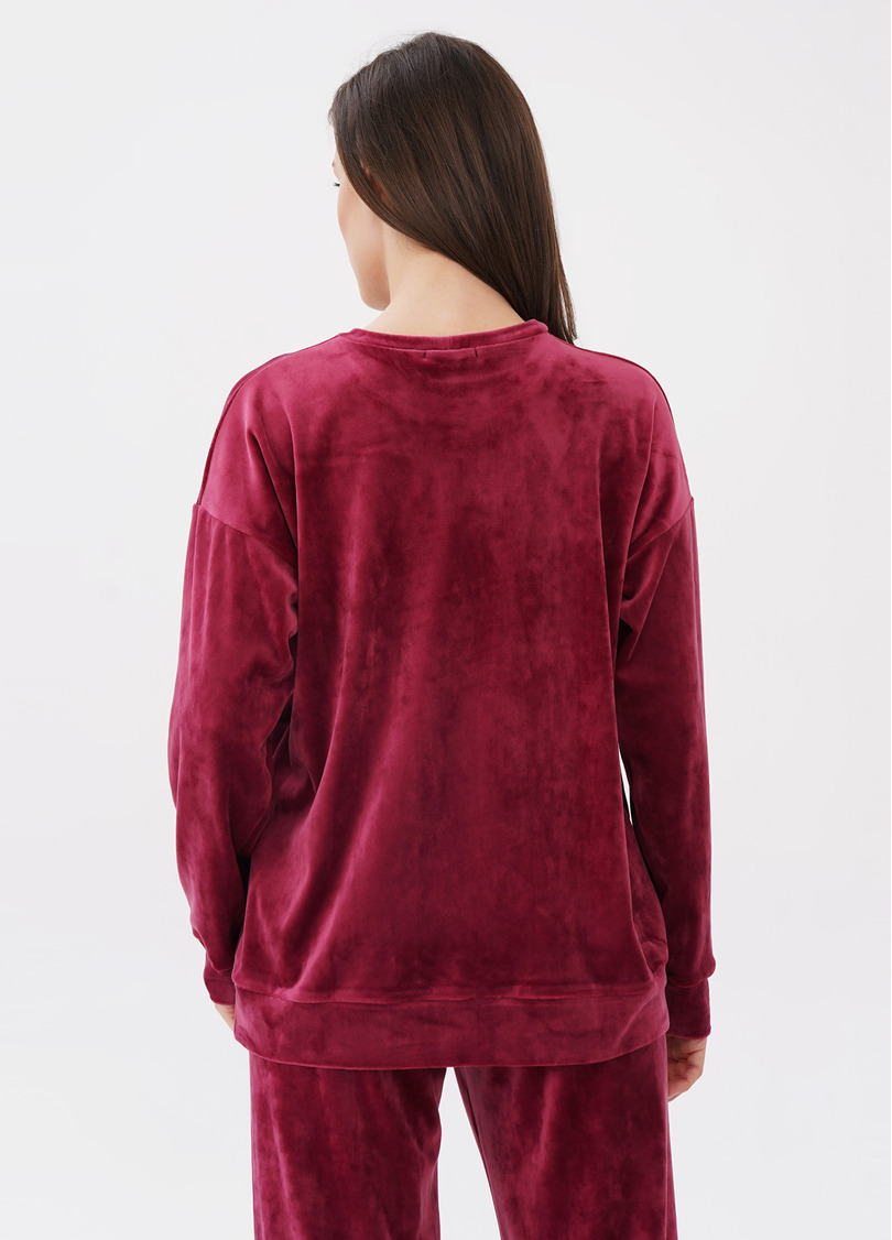 Свитшот из велюра SOFT WINTER 4405/080 burgundi (бордовый)