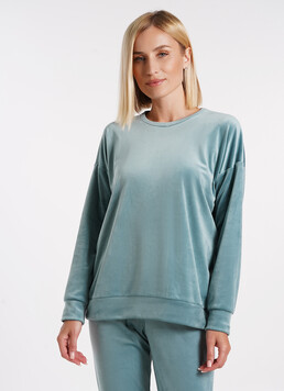 Свитшот из велюра SOFT WINTER 4405/080 mint (голубой)