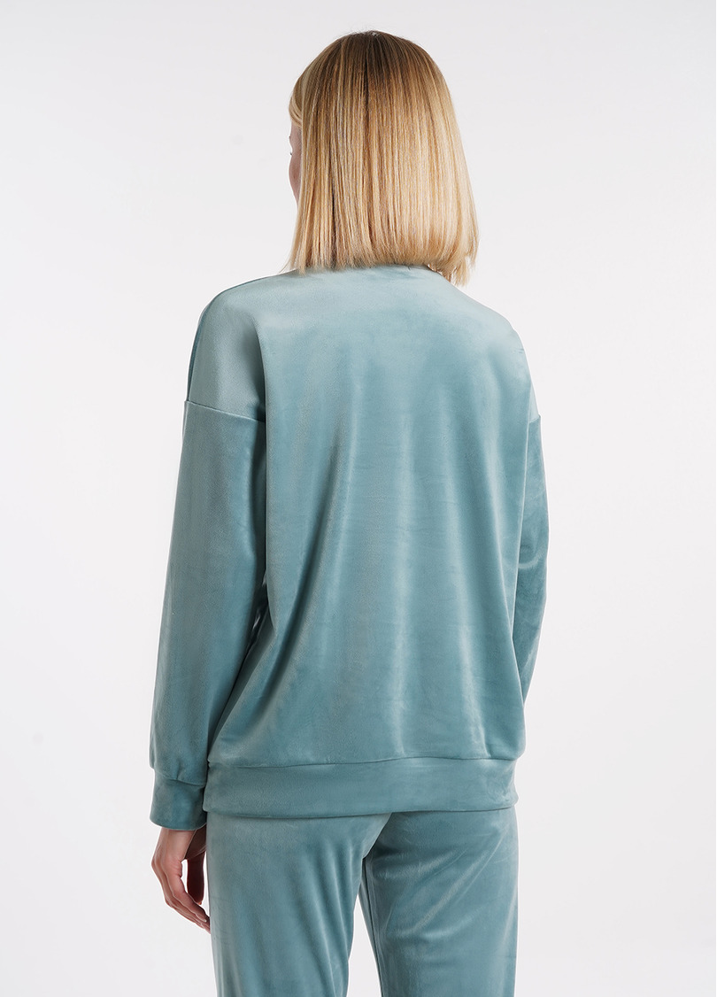 Свитшот из велюра SOFT WINTER 4405/080 mint (голубой)