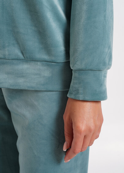 Свитшот из велюра SOFT WINTER 4405/080 mint (голубой)