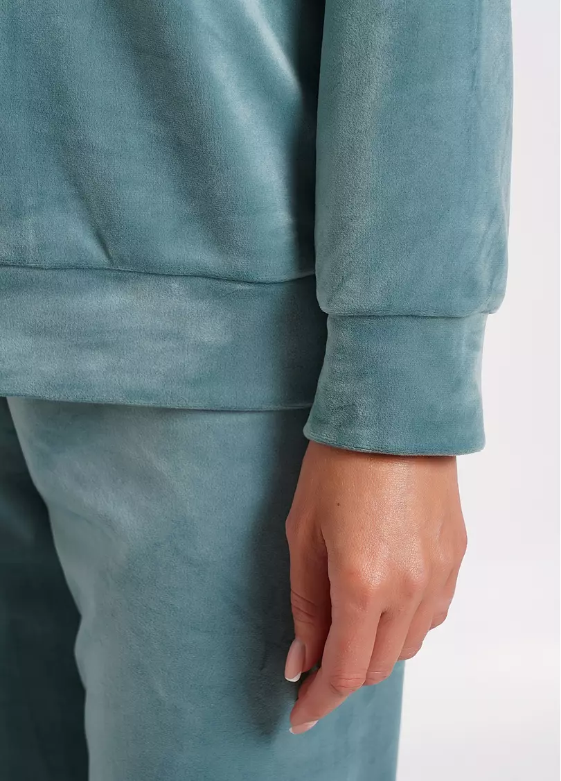 Світшот з велюру SOFT WINTER 4405/080 mint (блакитний)