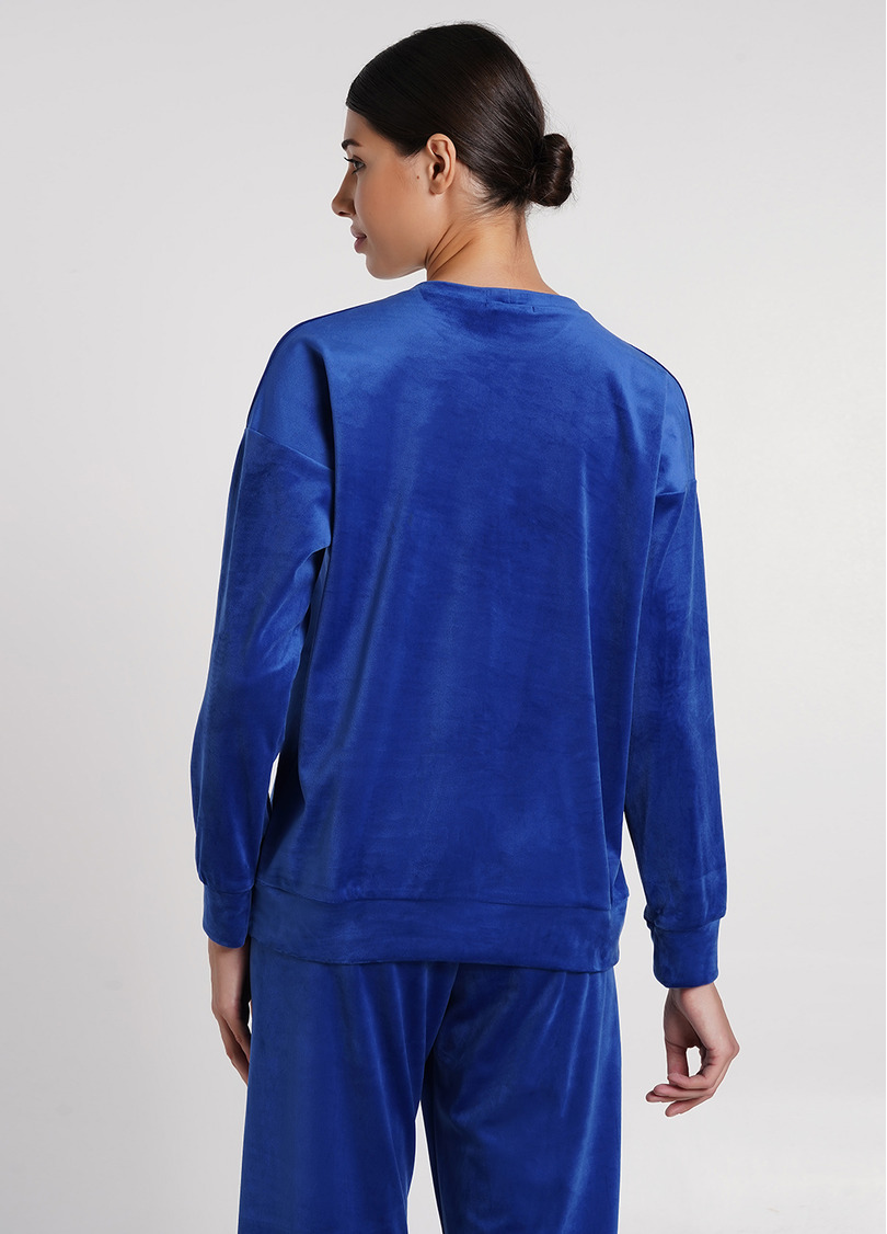 Свитшот из велюра SOFT WINTER 4405/080 navy (синий)