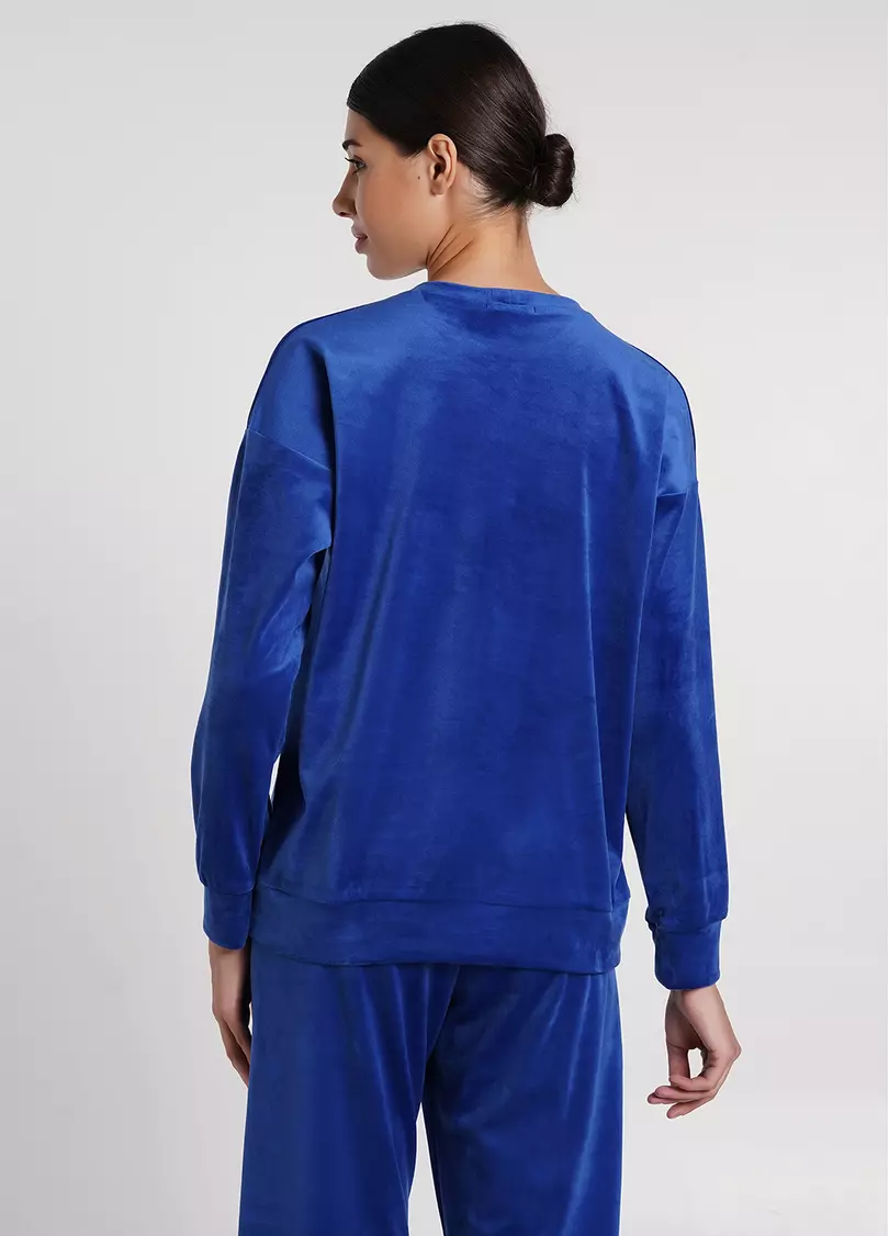 Свитшот из велюра SOFT WINTER 4405/080 navy (синий)