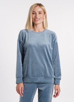 Свитшот из велюра SOFT WINTER 4405/080 smoky blue (голубой)