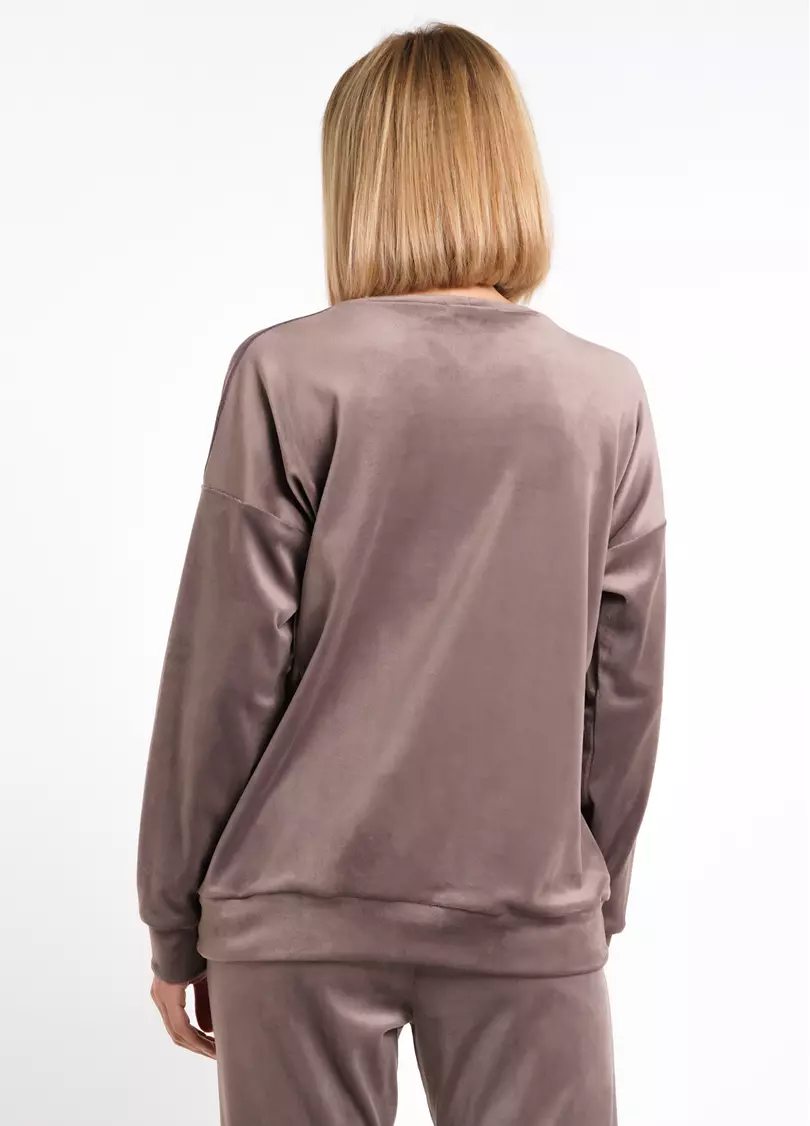 Свитшот из велюра SOFT WINTER 4405/080 taupe (коричневый)