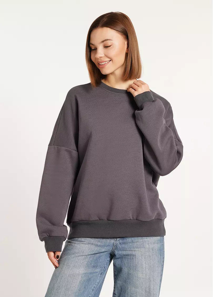 Свитшот на флисе SPORT STYLE 4413/170 grey (1) (серый)