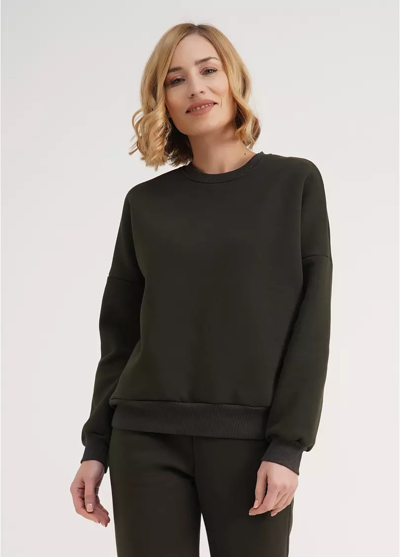 Світшот на флісі SPORT STYLE 4413/170 khaki (хакі)