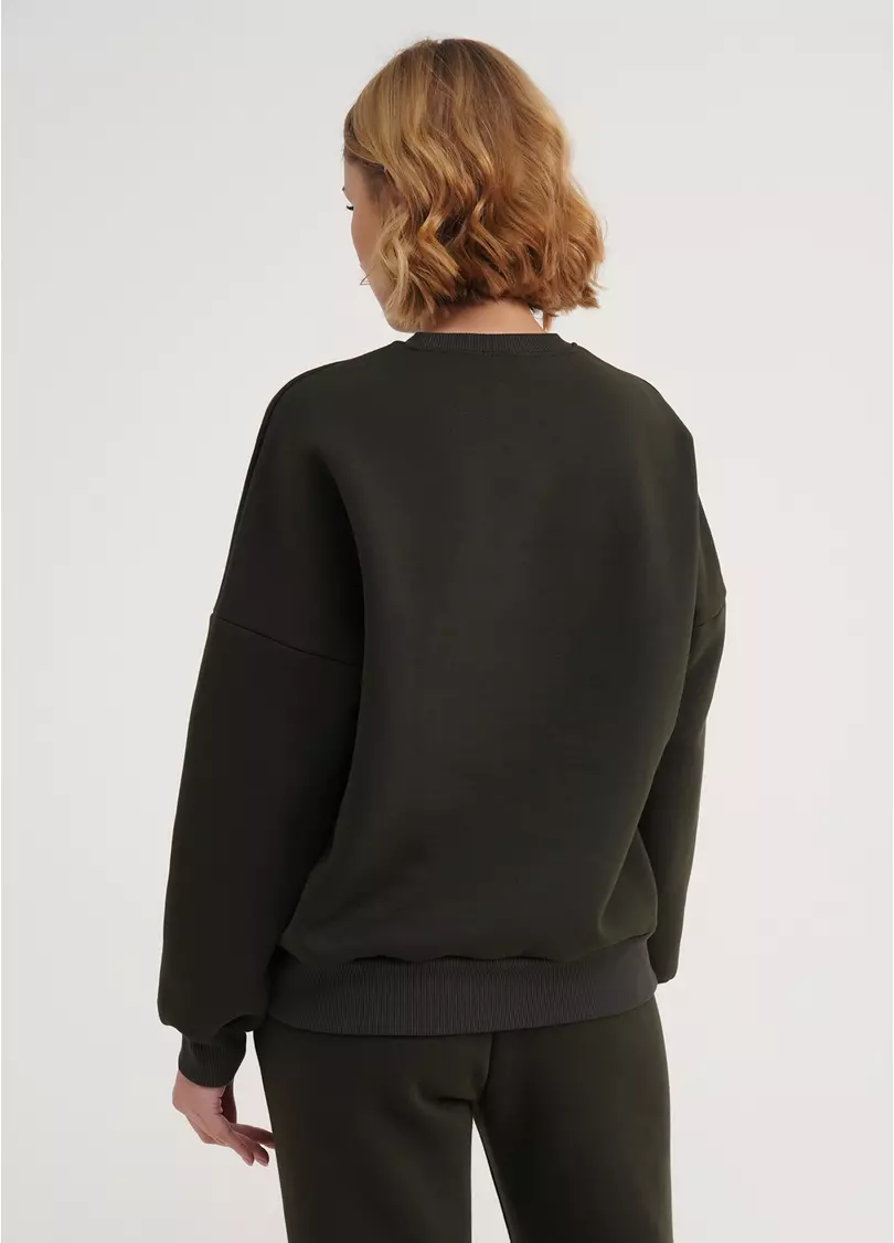 Світшот на флісі SPORT STYLE 4413/170 khaki (хакі)