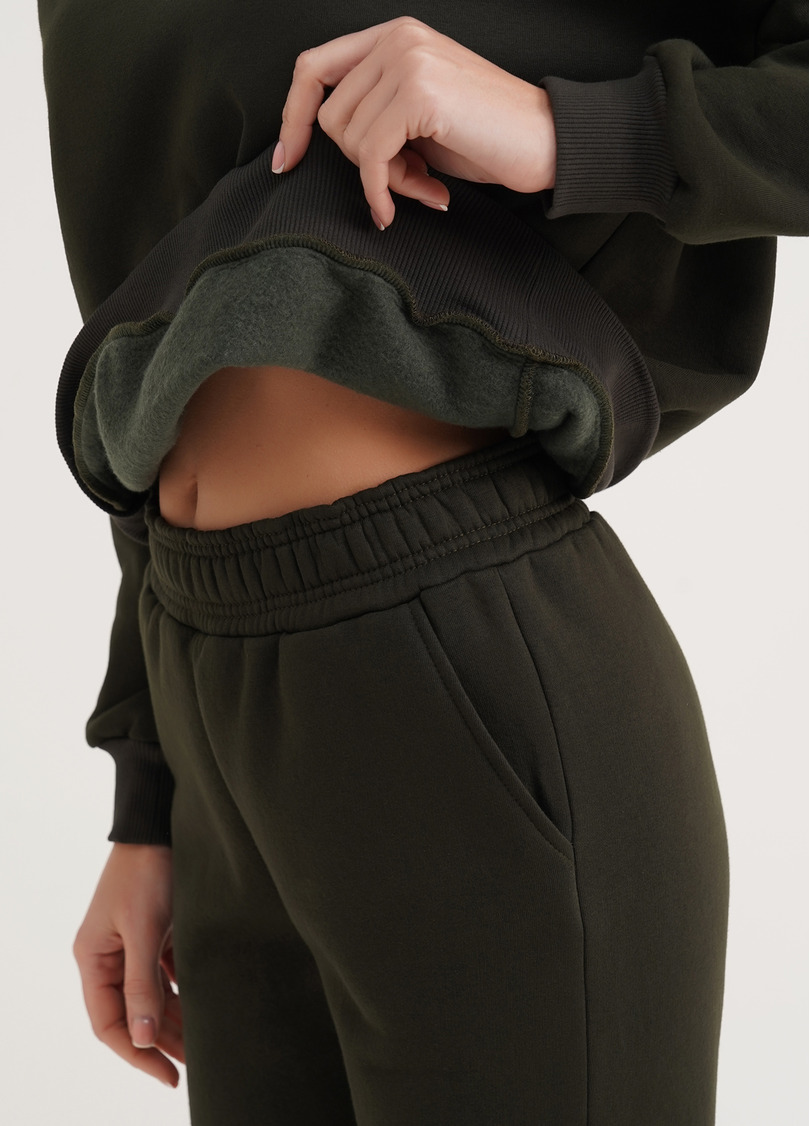 Світшот на флісі SPORT STYLE 4413/170 khaki (хакі)