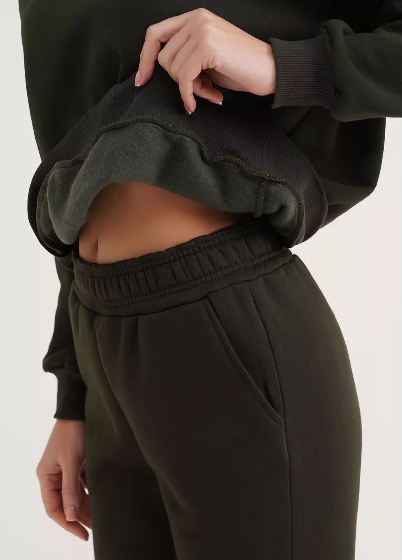 Світшот на флісі SPORT STYLE 4413/170 khaki (хакі)