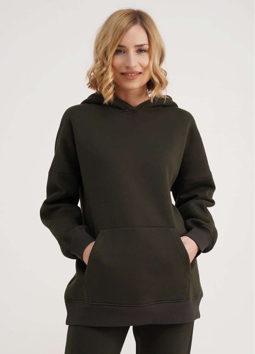 Худи на флисе SPORT STYLE 4414/170 khaki (хаки)