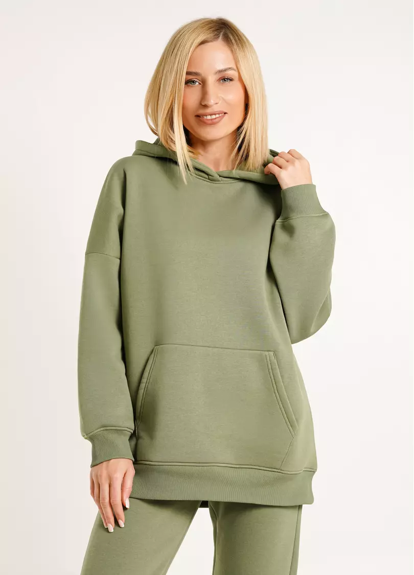 Худи на флисе SPORT STYLE 4414/170 olive (зеленый)