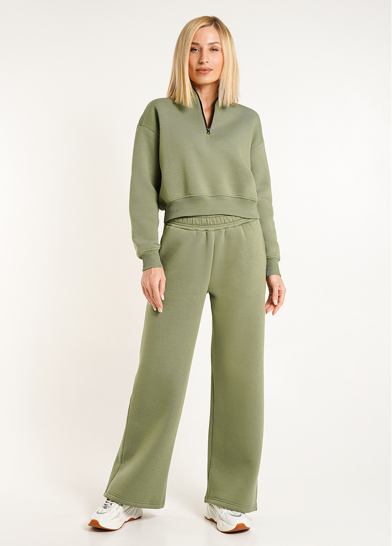 Світшот на блискавці SPORT STYLE 4416/170 olive (зелений)