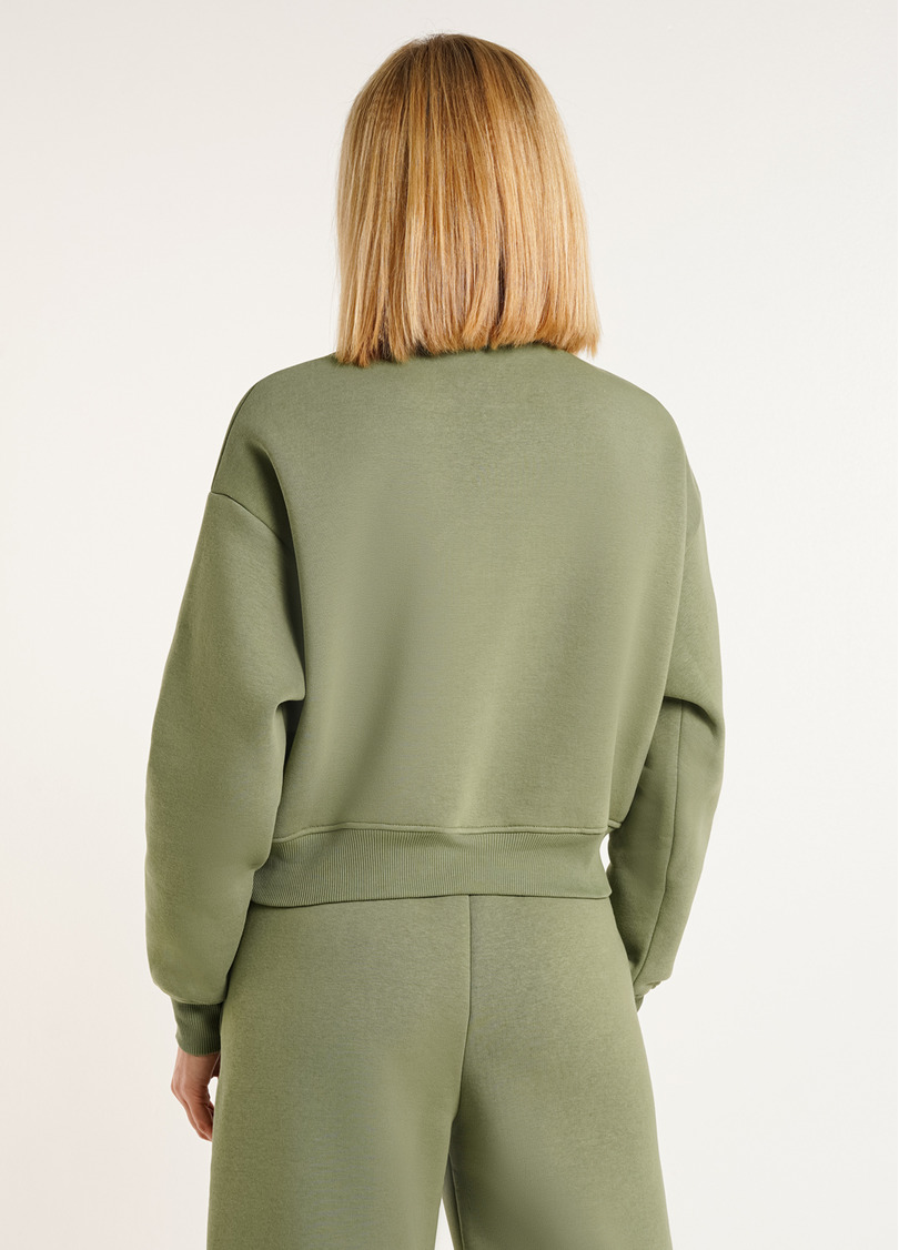 Світшот на блискавці SPORT STYLE 4416/170 olive (зелений)